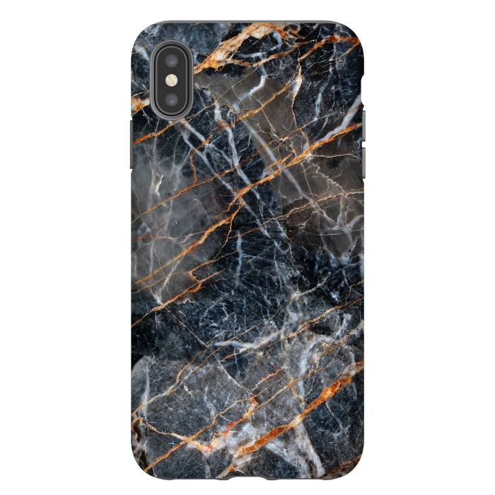 iPhone Xs Max StrongFit Marble Gray Stone by ArtsCase