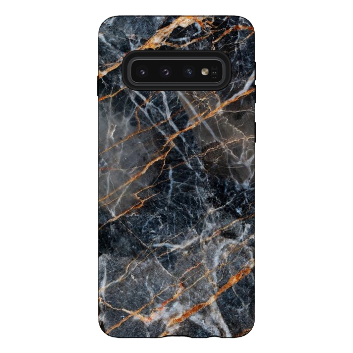 Galaxy S10 StrongFit Marble Gray Stone by ArtsCase