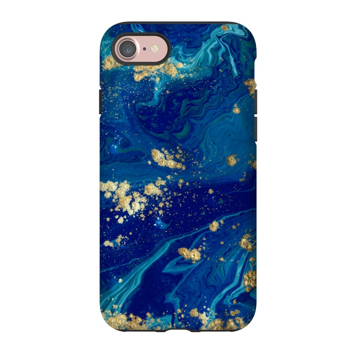iPhone 7 StrongFit Marble In Blue And Gold 21 by ArtsCase