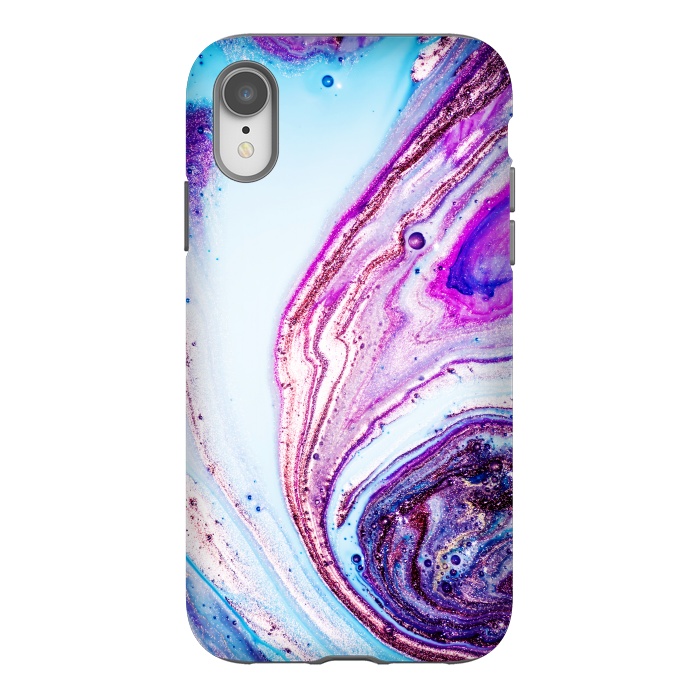 iPhone Xr StrongFit Watercolors In Blue And Purple  by ArtsCase