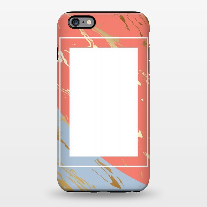 iPhone 6/6s plus StrongFit Liquid In Melon, Gray And Gold by ArtsCase