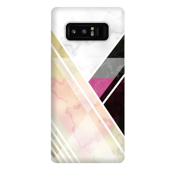 Galaxy Note 8 StrongFit Superposition Of Lines In Marble by ArtsCase