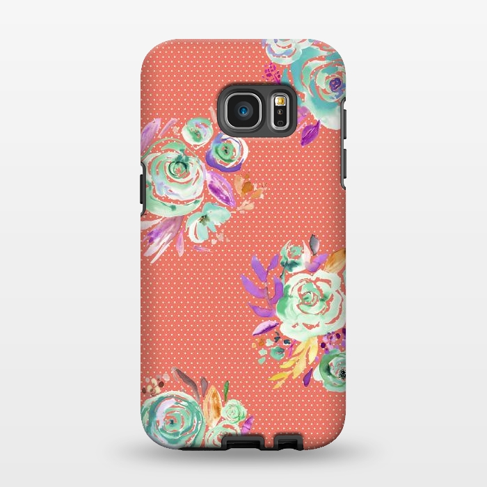 Galaxy S7 EDGE StrongFit Red Sweet Roses Bouquet by Ninola Design