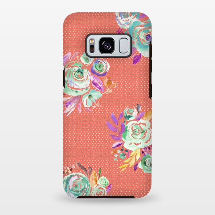 Galaxy S8 plus StrongFit Red Sweet Roses Bouquet by Ninola Design