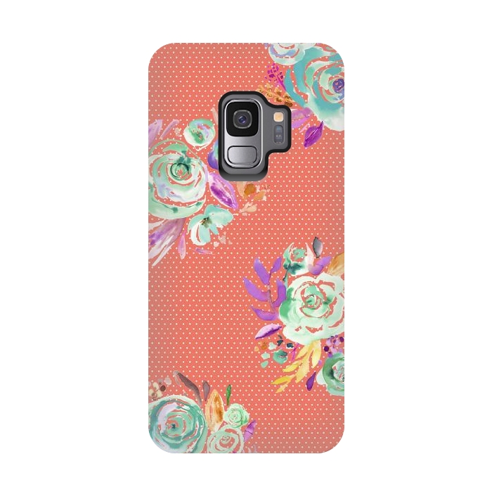 Galaxy S9 StrongFit Red Sweet Roses Bouquet by Ninola Design