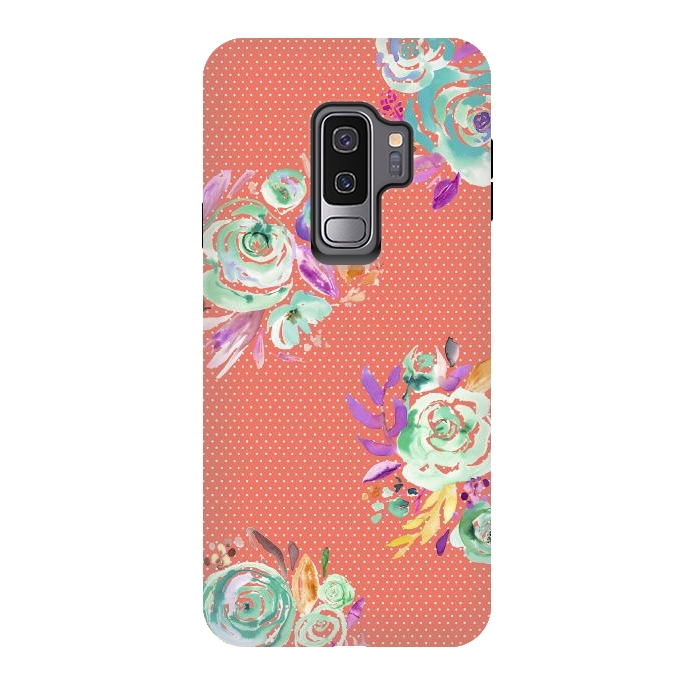 Galaxy S9 plus StrongFit Red Sweet Roses Bouquet by Ninola Design