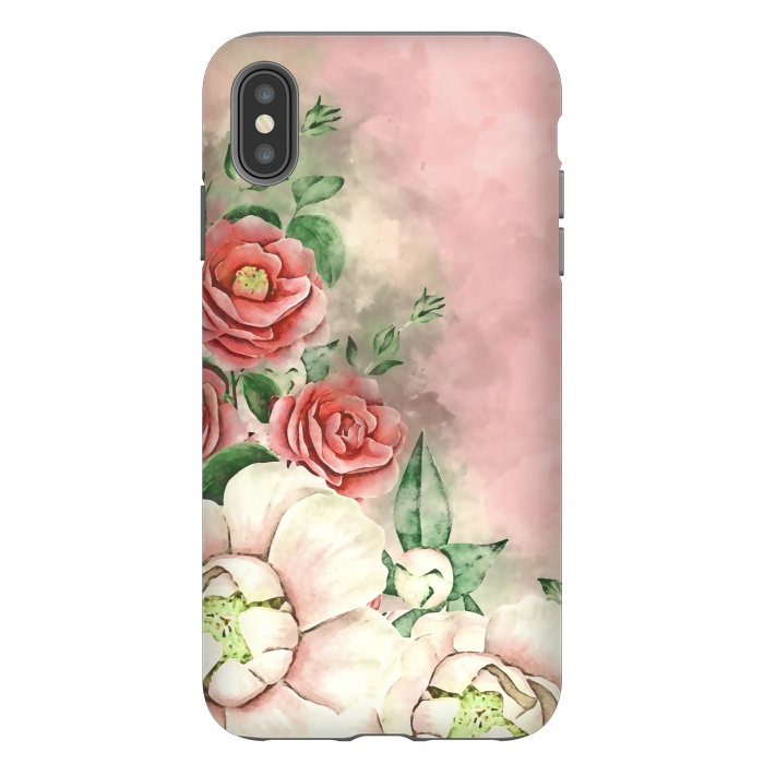 iPhone Xs Max StrongFit Queen Rose by Creativeaxle