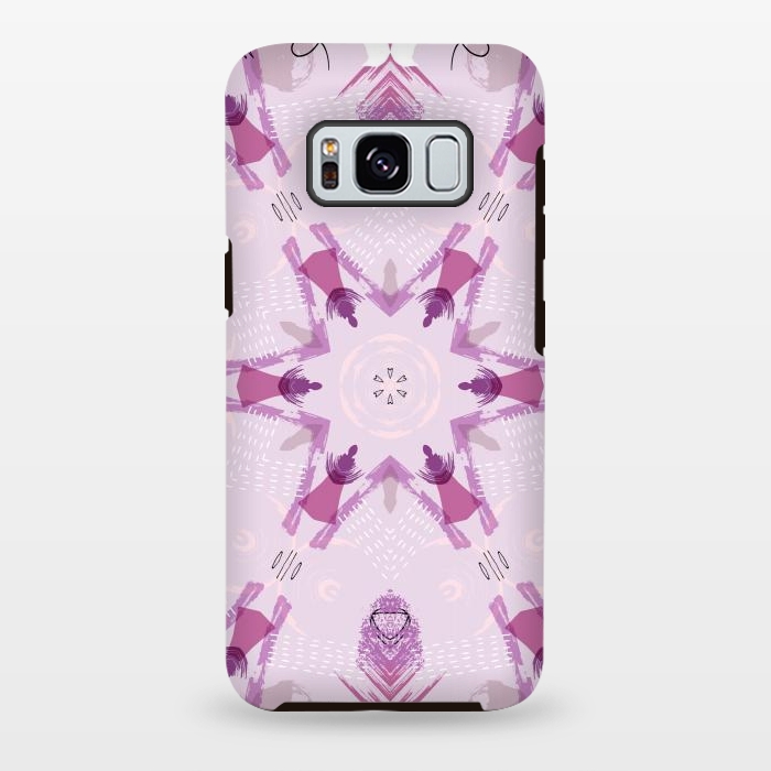 Galaxy S8 plus StrongFit Purple Kaleidoscope Mandala by Creativeaxle
