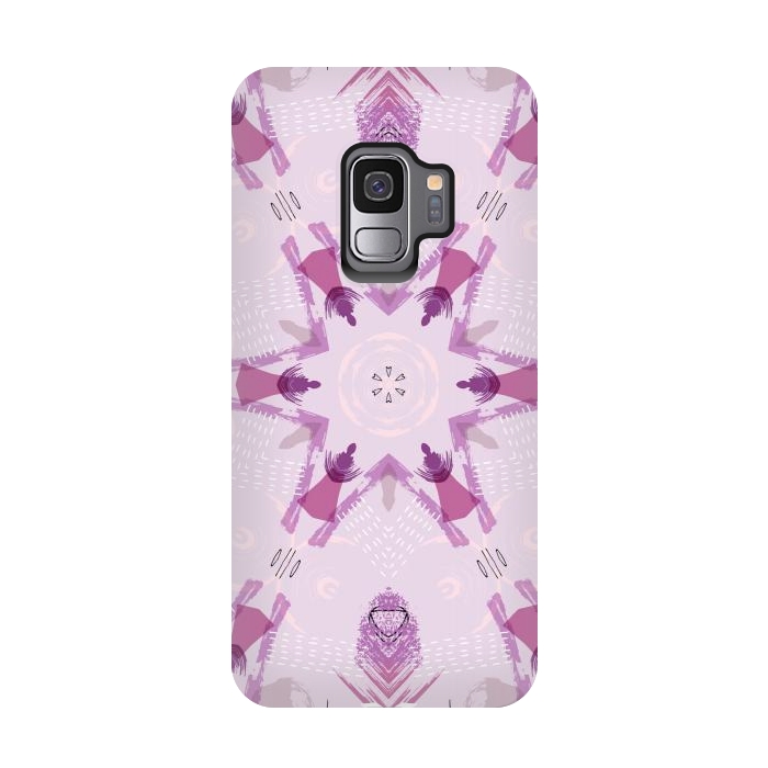 Galaxy S9 StrongFit Purple Kaleidoscope Mandala by Creativeaxle