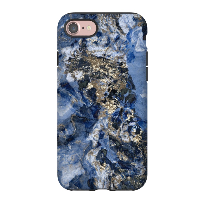iPhone 7 StrongFit Glamorous Blue Mineral by Andrea Haase
