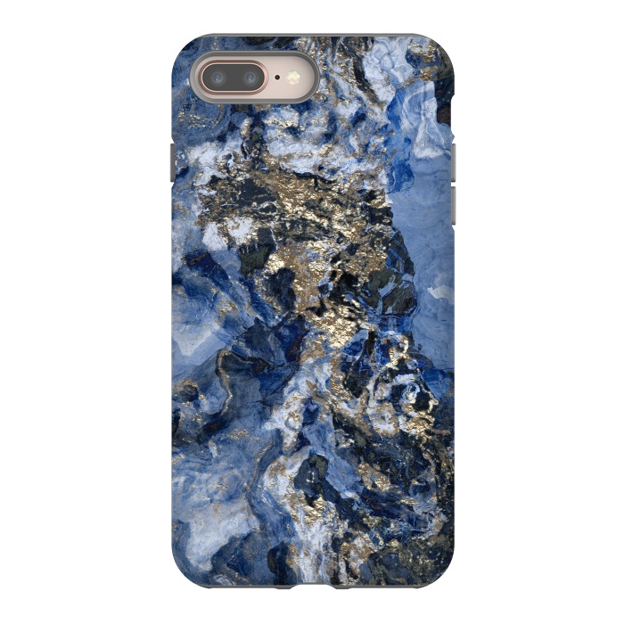 iPhone 7 plus StrongFit Glamorous Blue Mineral by Andrea Haase