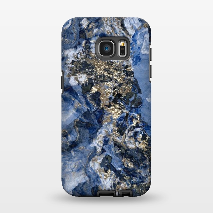 Galaxy S7 EDGE StrongFit Glamorous Blue Mineral by Andrea Haase
