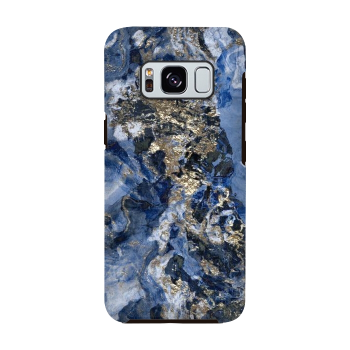 Galaxy S8 StrongFit Glamorous Blue Mineral by Andrea Haase