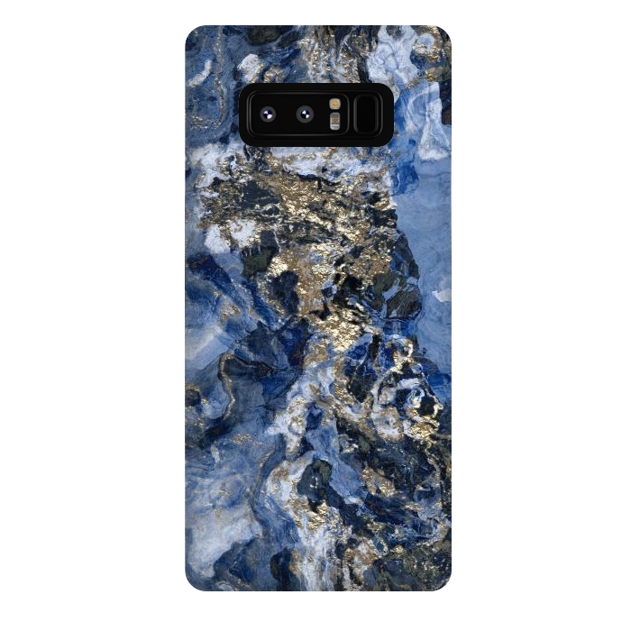 Galaxy Note 8 StrongFit Glamorous Blue Mineral by Andrea Haase