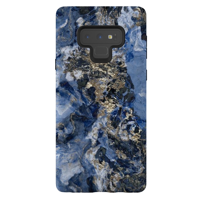 Galaxy Note 9 StrongFit Glamorous Blue Mineral by Andrea Haase