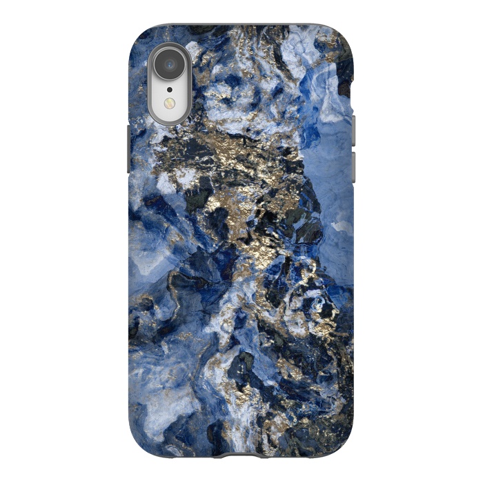 iPhone Xr StrongFit Glamorous Blue Mineral by Andrea Haase