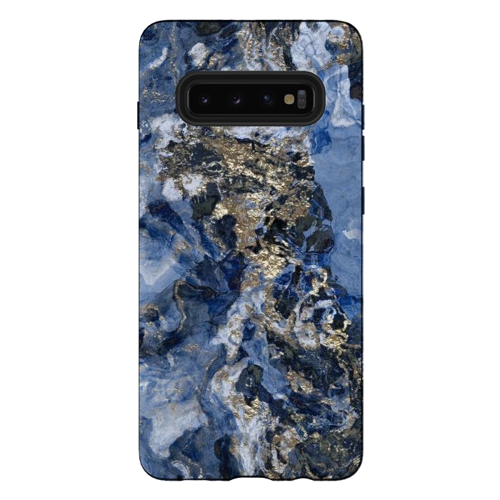 Galaxy S10 plus StrongFit Glamorous Blue Mineral by Andrea Haase