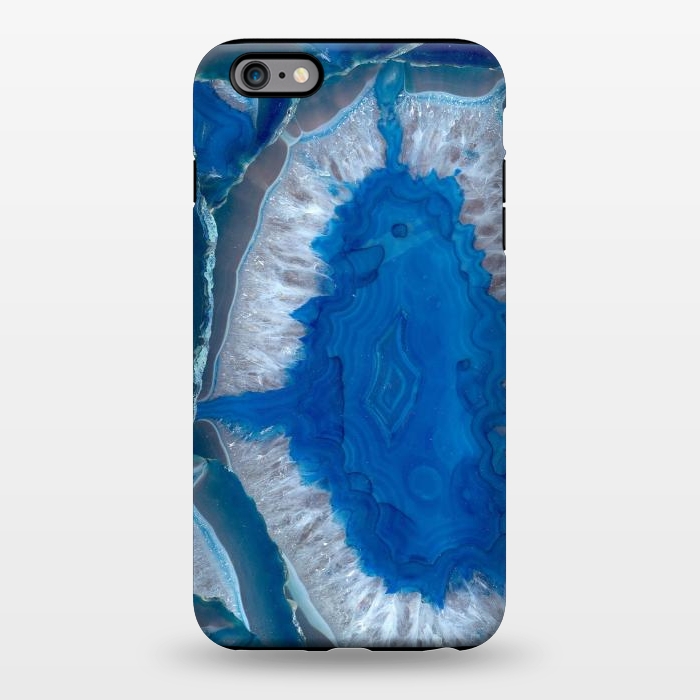 iPhone 6/6s plus StrongFit Blue Gemstone Geode by Andrea Haase