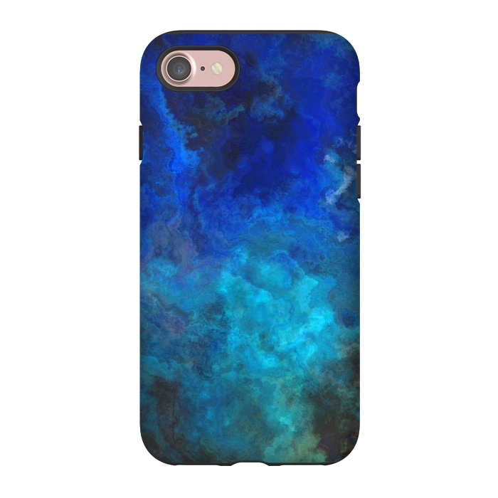 iPhone 7 StrongFit Blue Malachit Stone by Andrea Haase