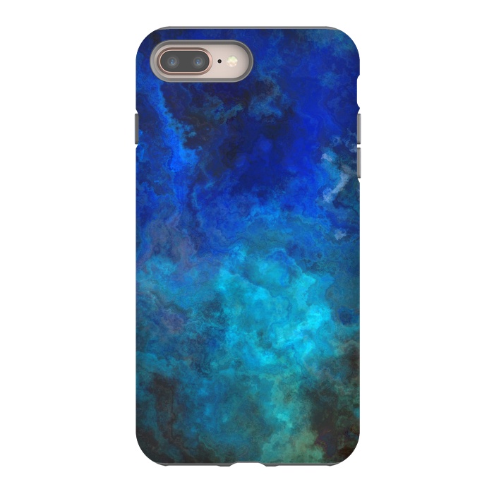 iPhone 7 plus StrongFit Blue Malachit Stone by Andrea Haase