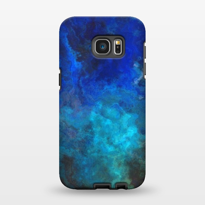 Galaxy S7 EDGE StrongFit Blue Malachit Stone by Andrea Haase