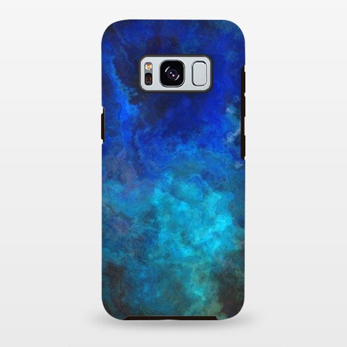 Galaxy S8 plus StrongFit Blue Malachit Stone by Andrea Haase