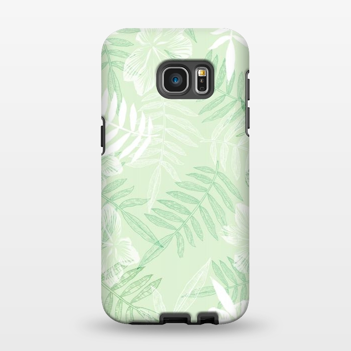 Galaxy S7 EDGE StrongFit tropical Green  by Rose Halsey