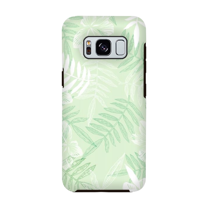 Galaxy S8 StrongFit tropical Green  by Rose Halsey