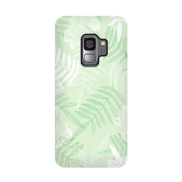 Galaxy S9 StrongFit tropical Green  by Rose Halsey