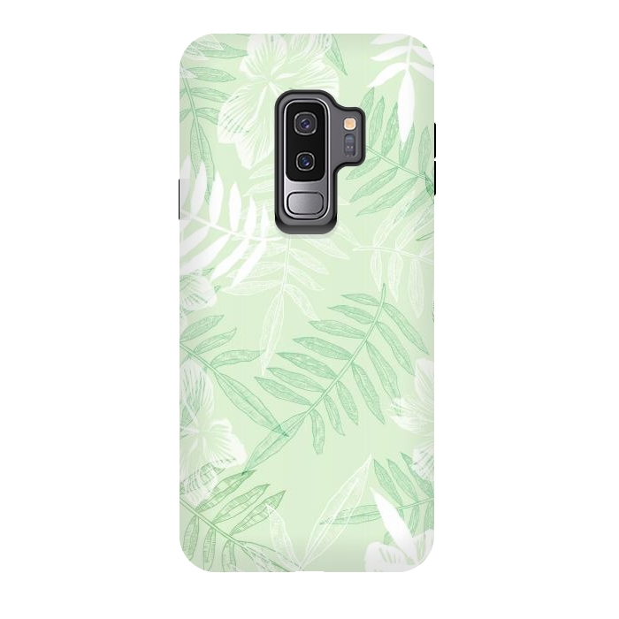 Galaxy S9 plus StrongFit tropical Green  by Rose Halsey