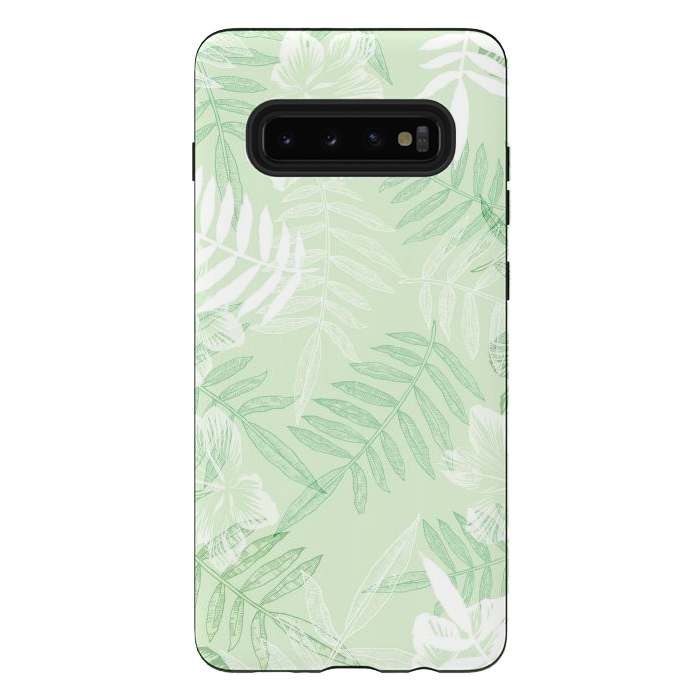 Galaxy S10 plus StrongFit tropical Green  by Rose Halsey