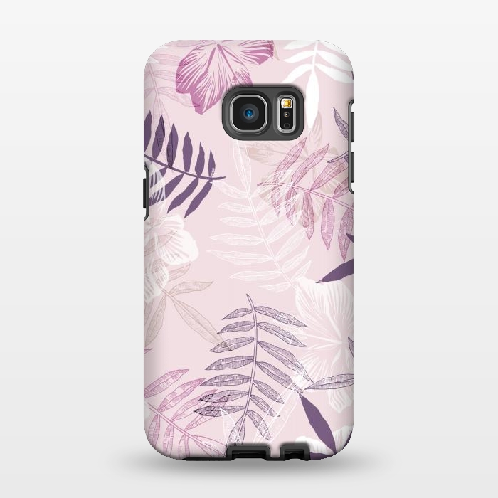 Galaxy S7 EDGE StrongFit Tropical Pink Dreams by Rose Halsey