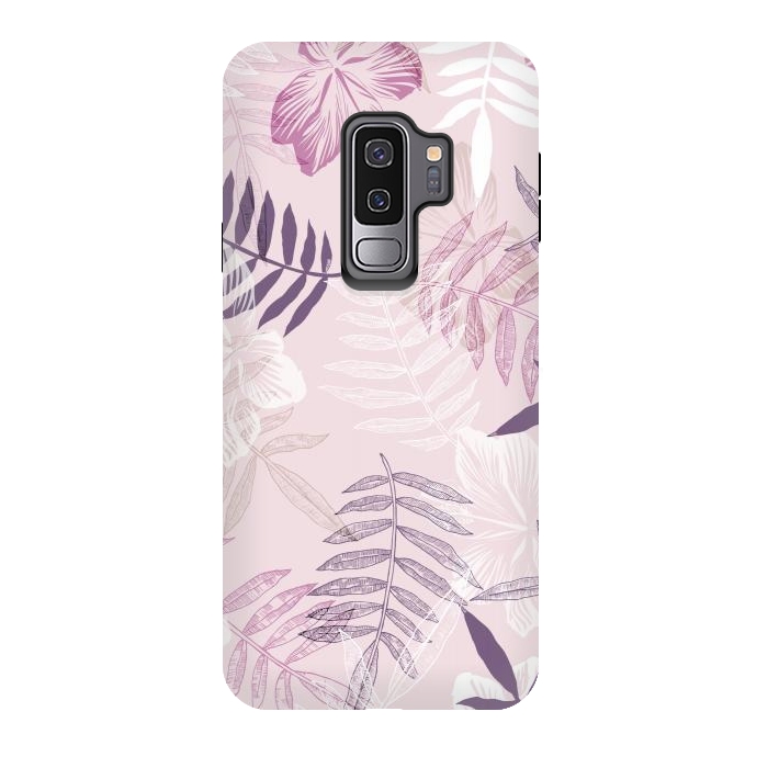 Galaxy S9 plus StrongFit Tropical Pink Dreams by Rose Halsey