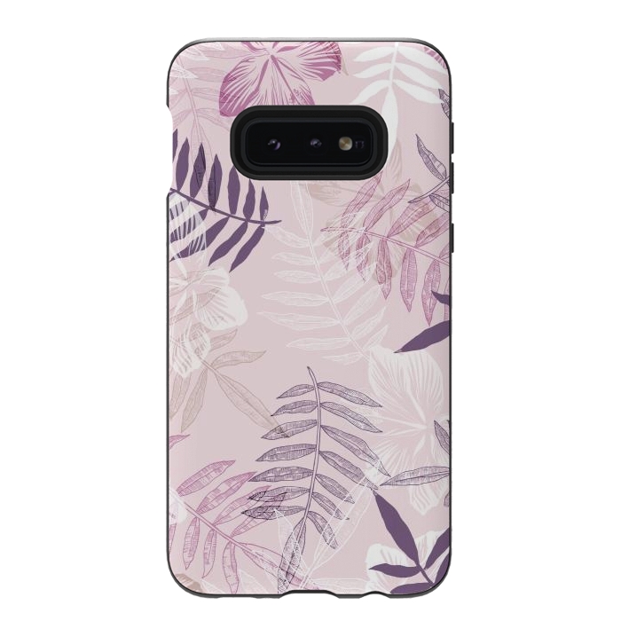Galaxy S10e StrongFit Tropical Pink Dreams by Rose Halsey