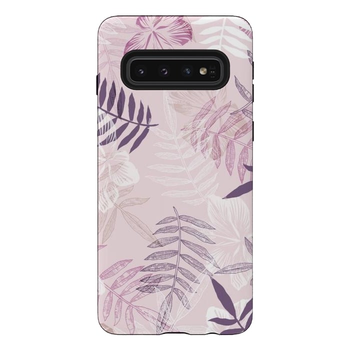 Galaxy S10 StrongFit Tropical Pink Dreams by Rose Halsey