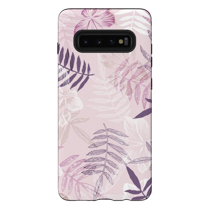 Galaxy S10 plus StrongFit Tropical Pink Dreams by Rose Halsey