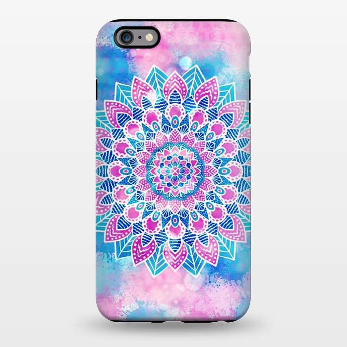 iPhone 6/6s plus StrongFit Pink blue flower mandala by Jms