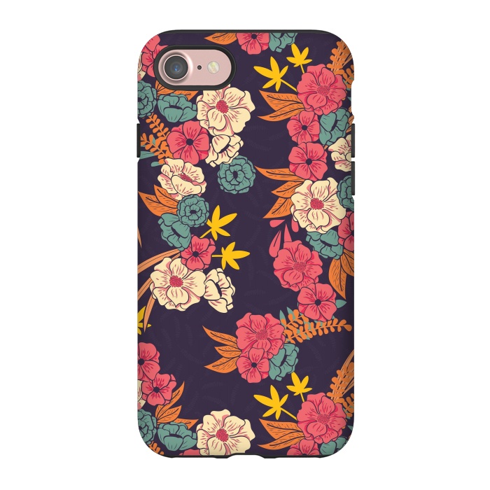 iPhone 7 StrongFit Dark Floral Garden 003 by Jelena Obradovic