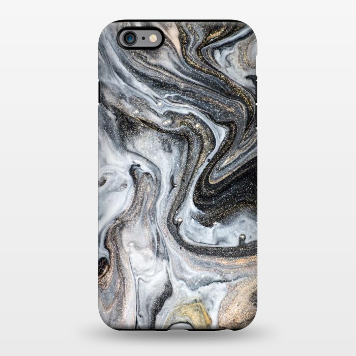 iPhone 6/6s plus StrongFit Black and Gold Marble by ArtsCase