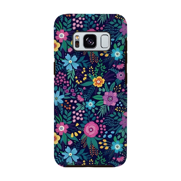 Galaxy S8 StrongFit Floral Design Pattern by ArtsCase