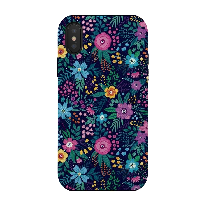 iPhone Xs / X StrongFit Floral Design Pattern by ArtsCase