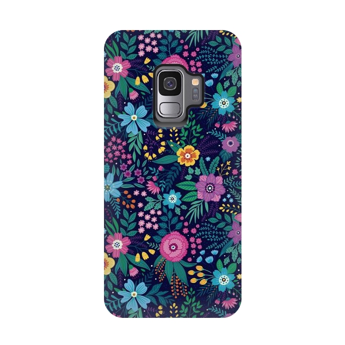 Galaxy S9 StrongFit Floral Design Pattern by ArtsCase