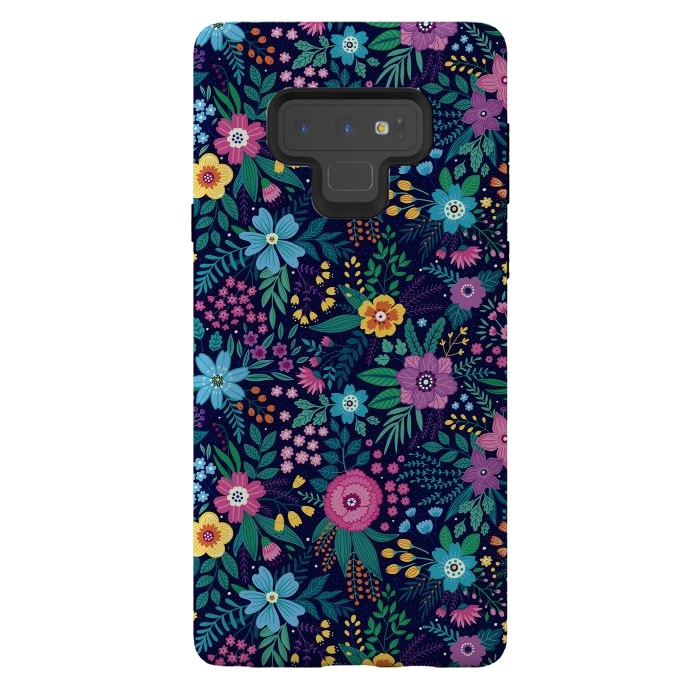 Galaxy Note 9 StrongFit Floral Design Pattern by ArtsCase