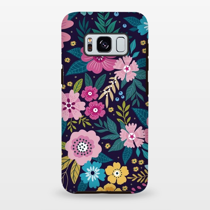 Galaxy S8 plus StrongFit Floral Pattern Design VI  by ArtsCase