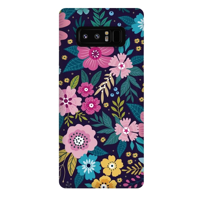 Galaxy Note 8 StrongFit Floral Pattern Design VI  by ArtsCase