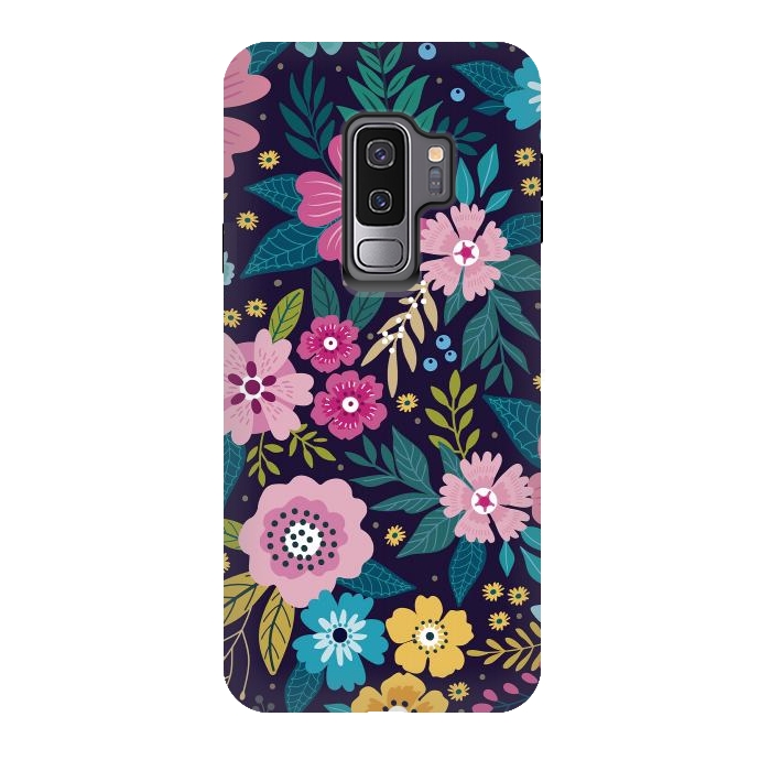 Galaxy S9 plus StrongFit Floral Pattern Design VI  by ArtsCase