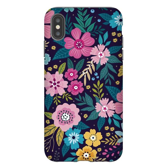 iPhone Xs Max StrongFit Floral Pattern Design VI  by ArtsCase