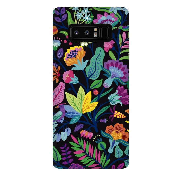 Galaxy Note 8 StrongFit Flowers Bright Colors by ArtsCase