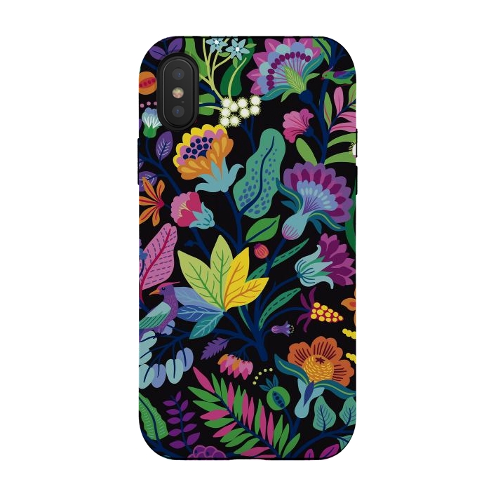 iPhone Xs / X StrongFit Flowers Bright Colors by ArtsCase