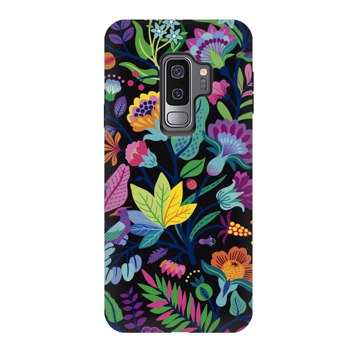 Galaxy S9 plus StrongFit Flowers Bright Colors by ArtsCase